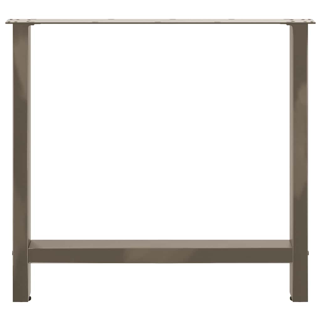 spisebordsben naturstål 2 stk. 80x(72-73) cm stål
