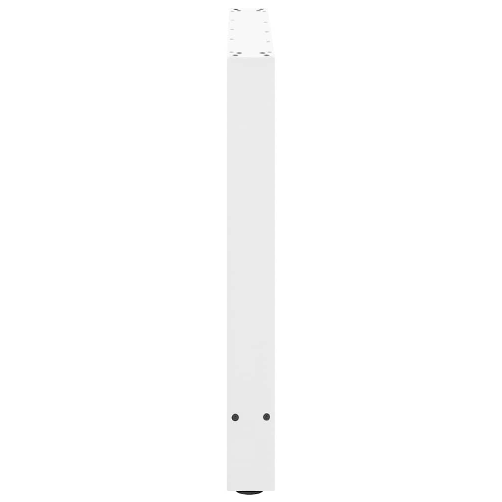spisebordsben hvide 2 stk. 90x(72-73) cm stål
