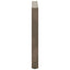 spisebordsben naturstål 2 stk. 100x(72-73) cm stål