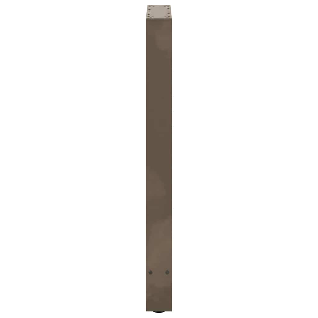 barbordsben naturstål 2 stk. 50x(90-91) cm stål