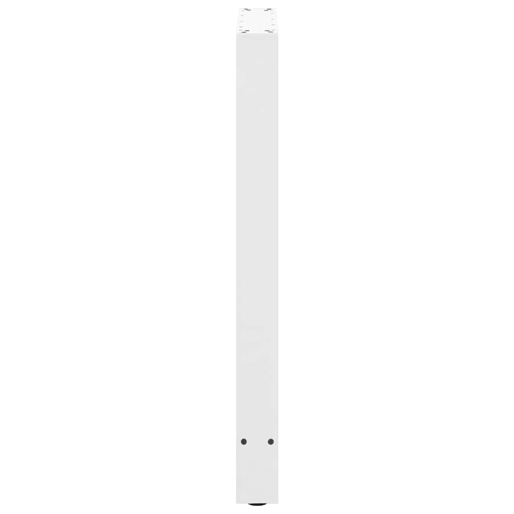 barbordsben hvide 2 stk. 60x(90-91) cm stål