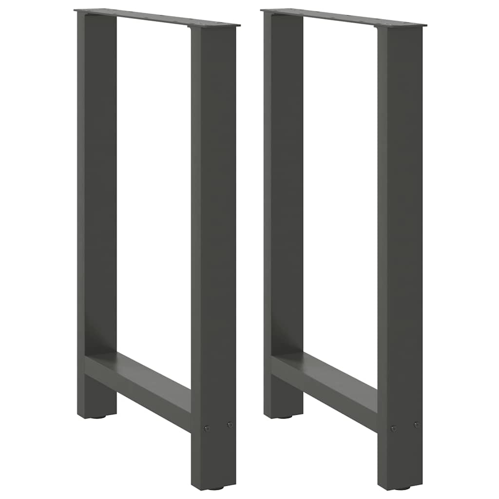 barbordsben antracit 2 stk. 60x(90-91) cm stål