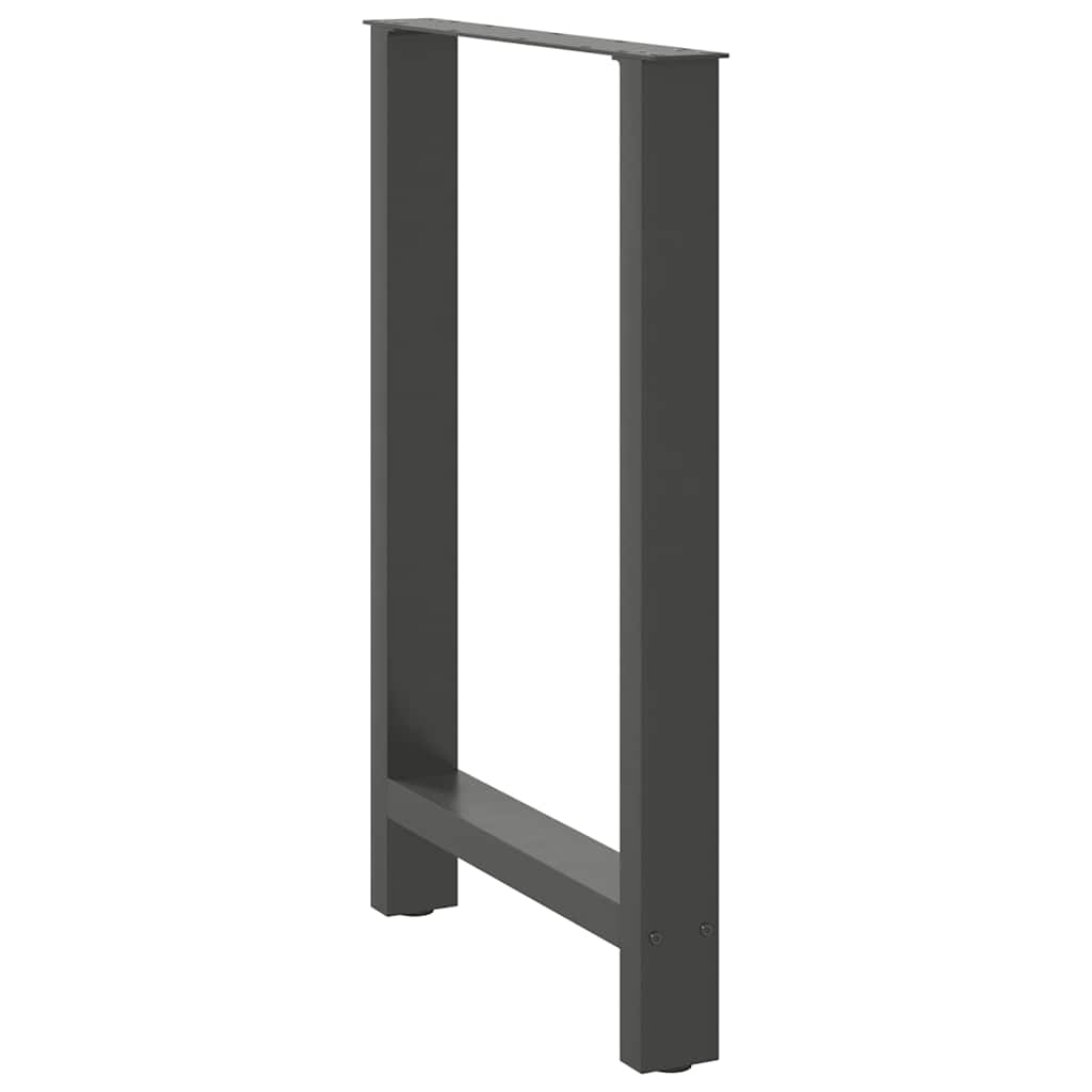 barbordsben antracit 2 stk. 60x(90-91) cm stål
