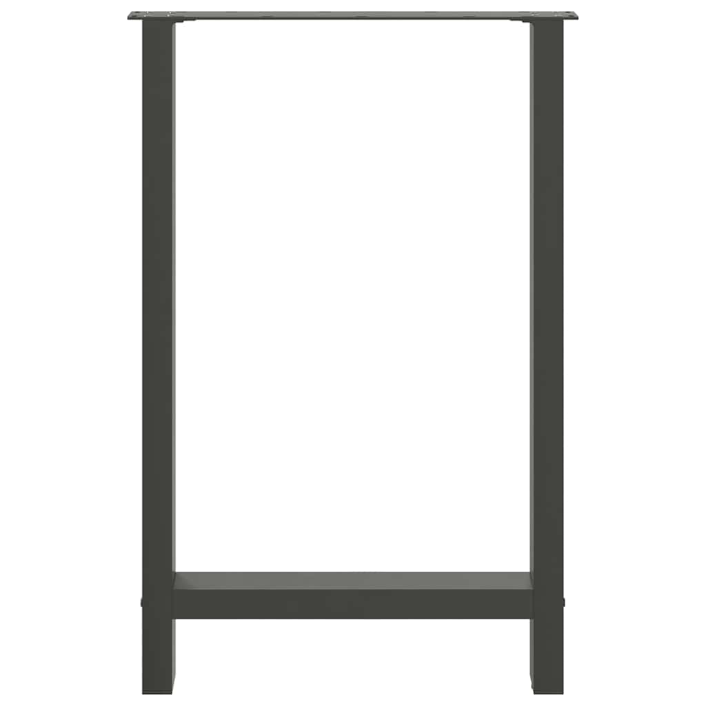 barbordsben antracit 2 stk. 60x(90-91) cm stål