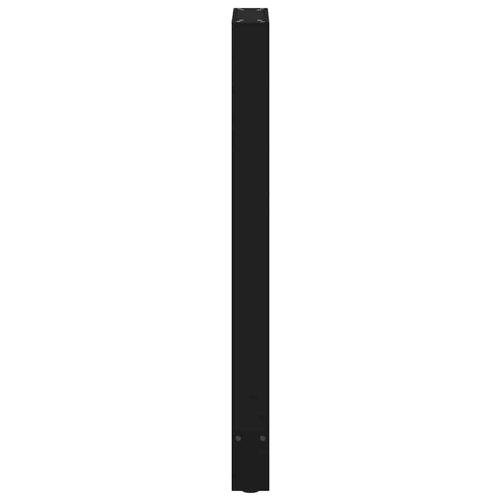 barbordsben sort 2 stk. 40x(100-101) cm stål