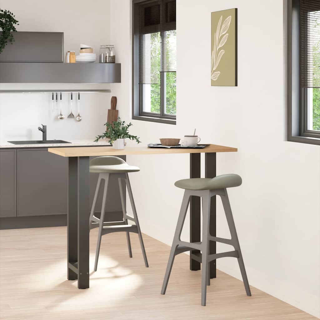 barbordsben antracit 2 stk. 40x(100-101) cm stål