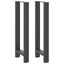 barbordsben antracit 2 stk. 50x(100-101) cm stål
