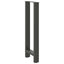 barbordsben antracit 2 stk. 50x(100-101) cm stål