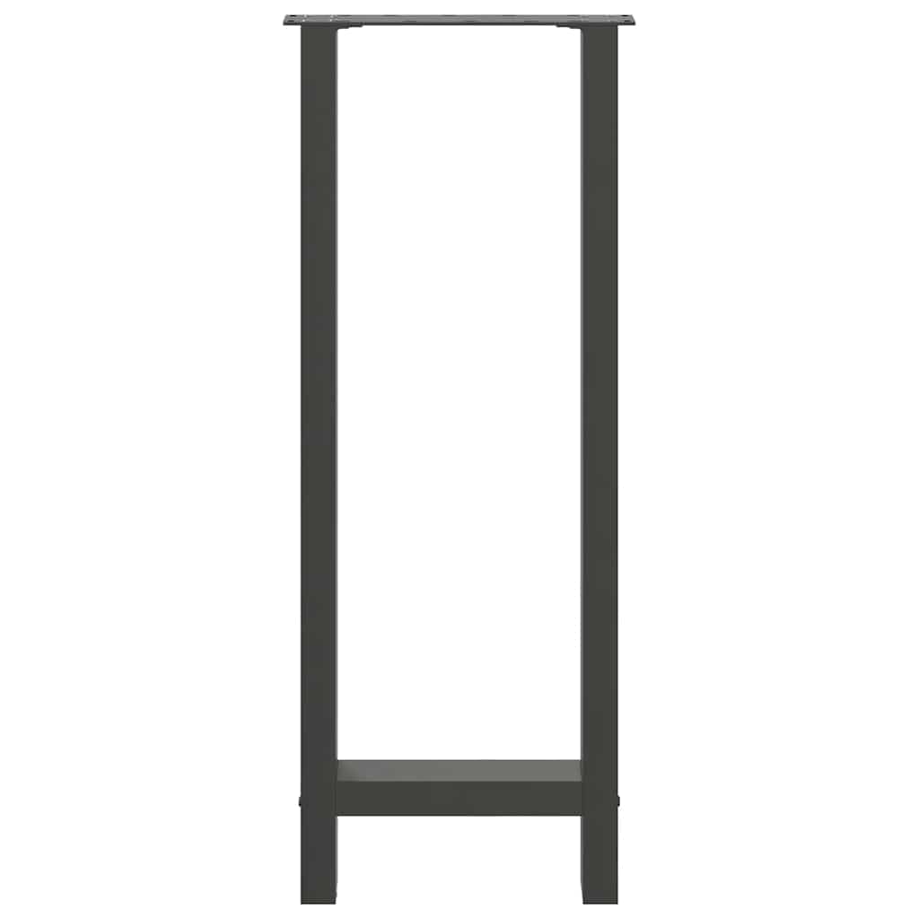 barbordsben antracit 2 stk. 50x(100-101) cm stål