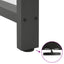 barbordsben antracit 2 stk. 50x(100-101) cm stål