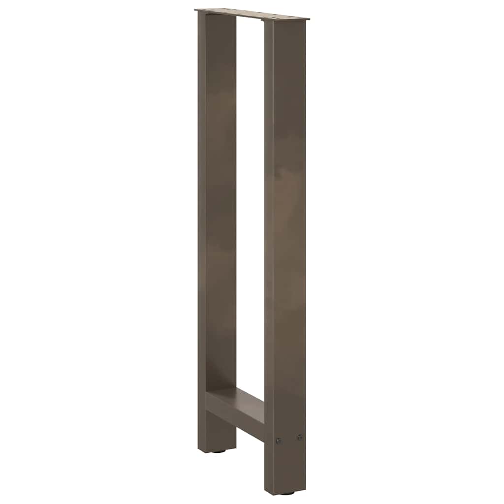 barbordsben naturstål 2 stk. 50x(100-101) cm stål