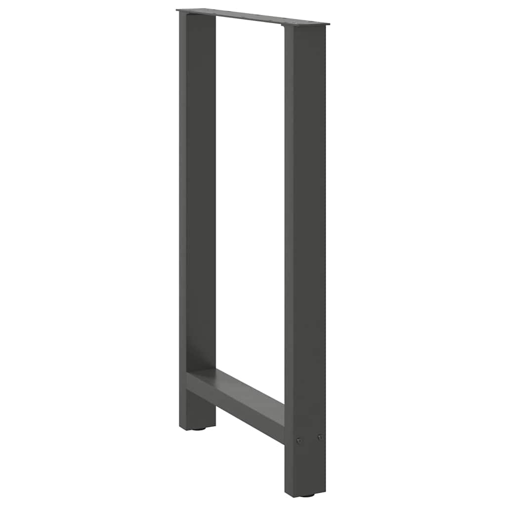 barbordsben antracit 2 stk. 60x(100-101) cm stål