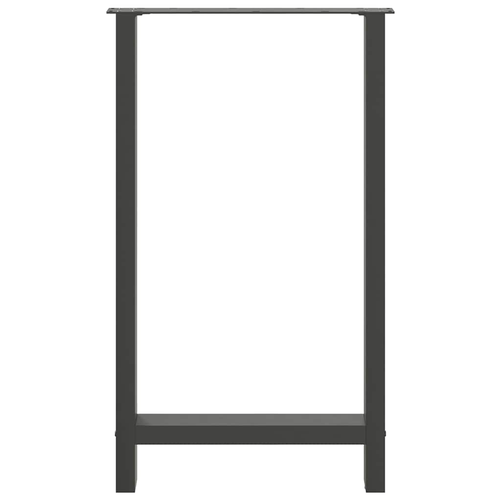barbordsben antracit 2 stk. 60x(100-101) cm stål