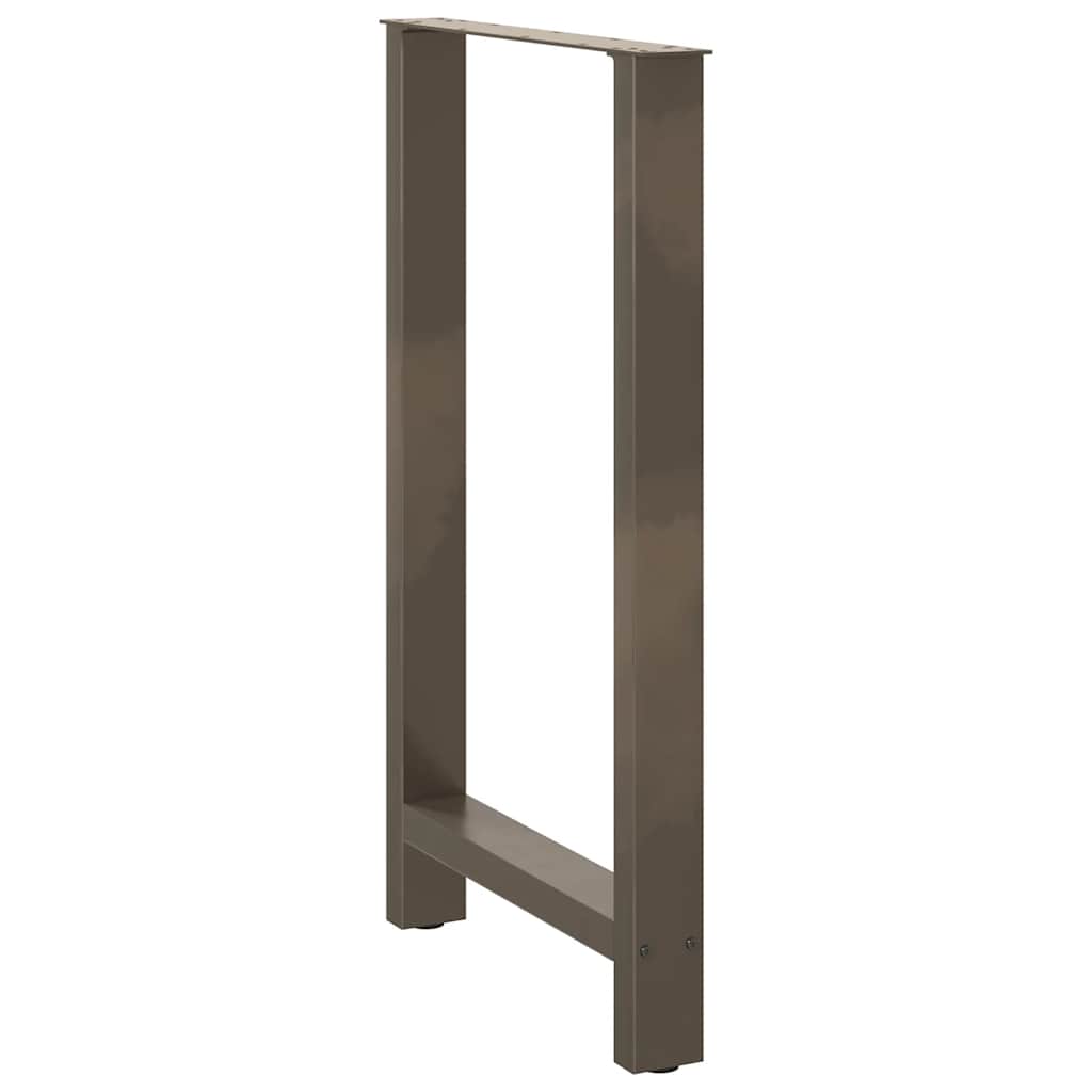 barbordsben naturstål 2 stk. 60x(100-101) cm stål