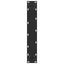 barbordsben sort 2 stk. 40x(110-111) cm stål
