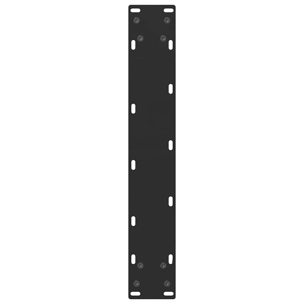 barbordsben sort 2 stk. 40x(110-111) cm stål