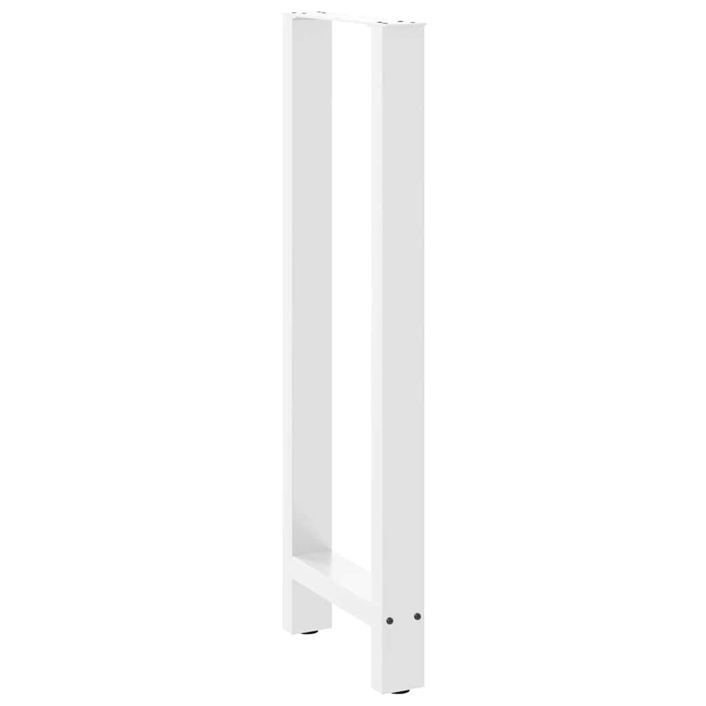 barbordsben hvide 2 stk. 40x(110-111) cm stål