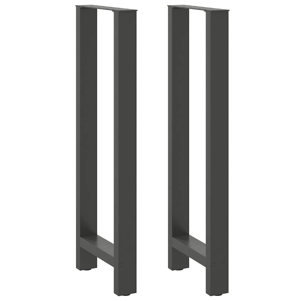 barbordsben antracit 2 stk. 50x(110-111) cm stål