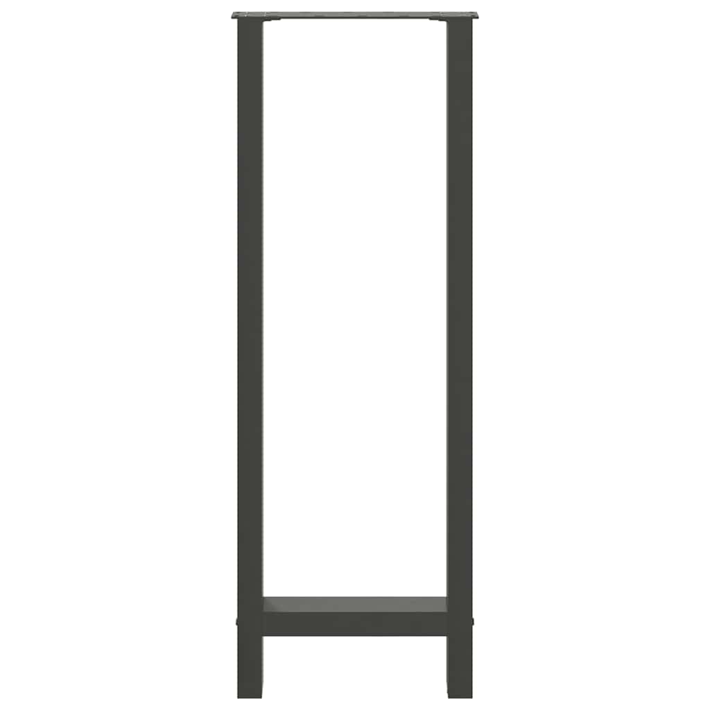 barbordsben antracit 2 stk. 50x(110-111) cm stål