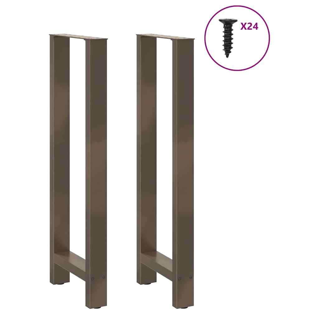barbordsben naturstål 2 stk. 50x(110-111) cm stål
