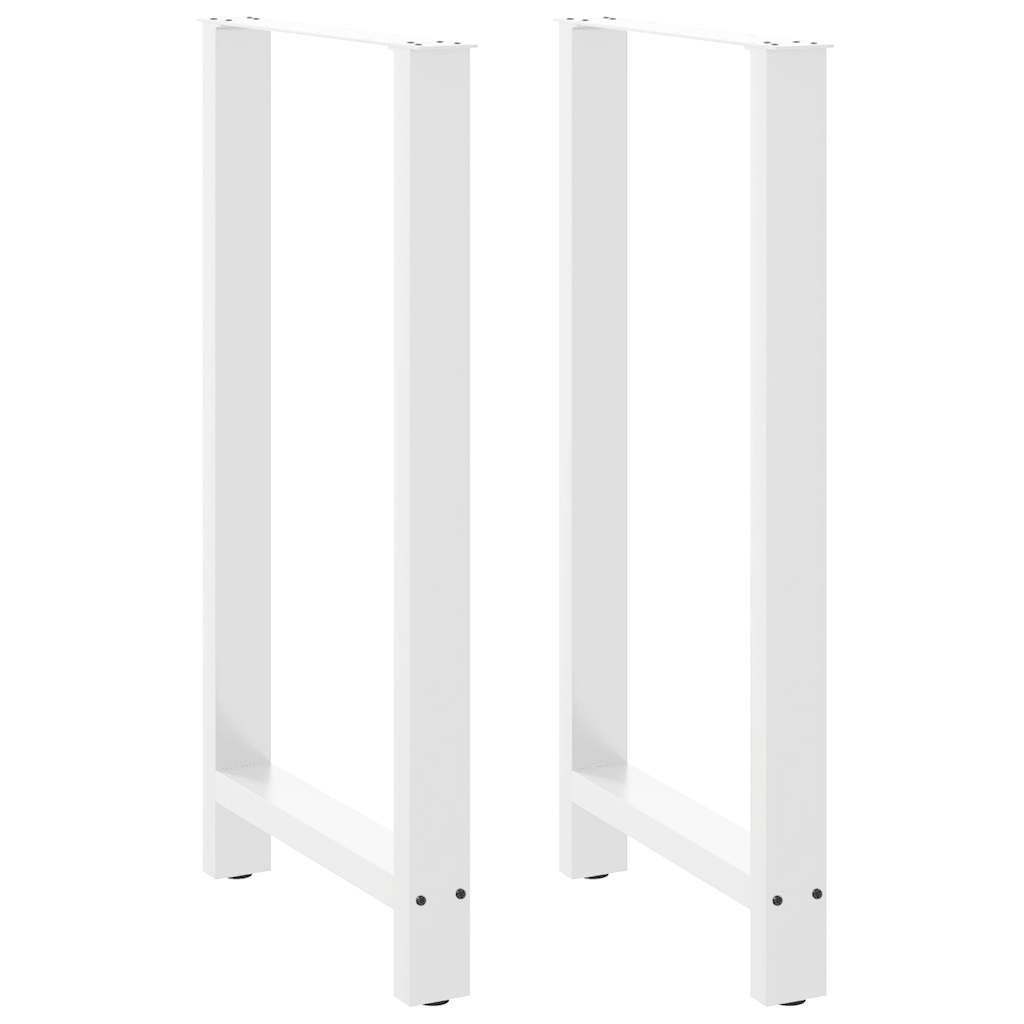 barbordsben hvide 2 stk. 60x(110-111) cm stål