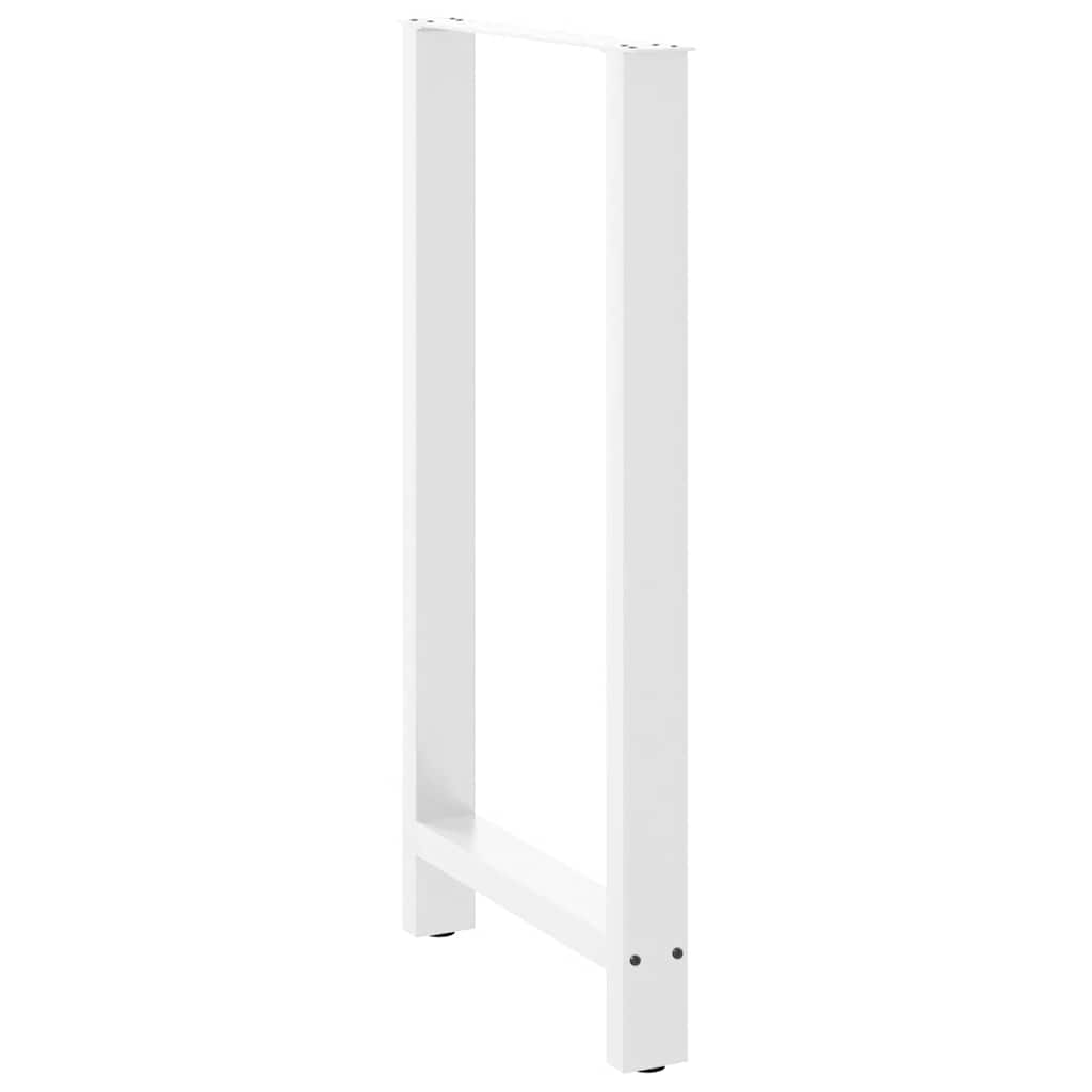 barbordsben hvide 2 stk. 60x(110-111) cm stål