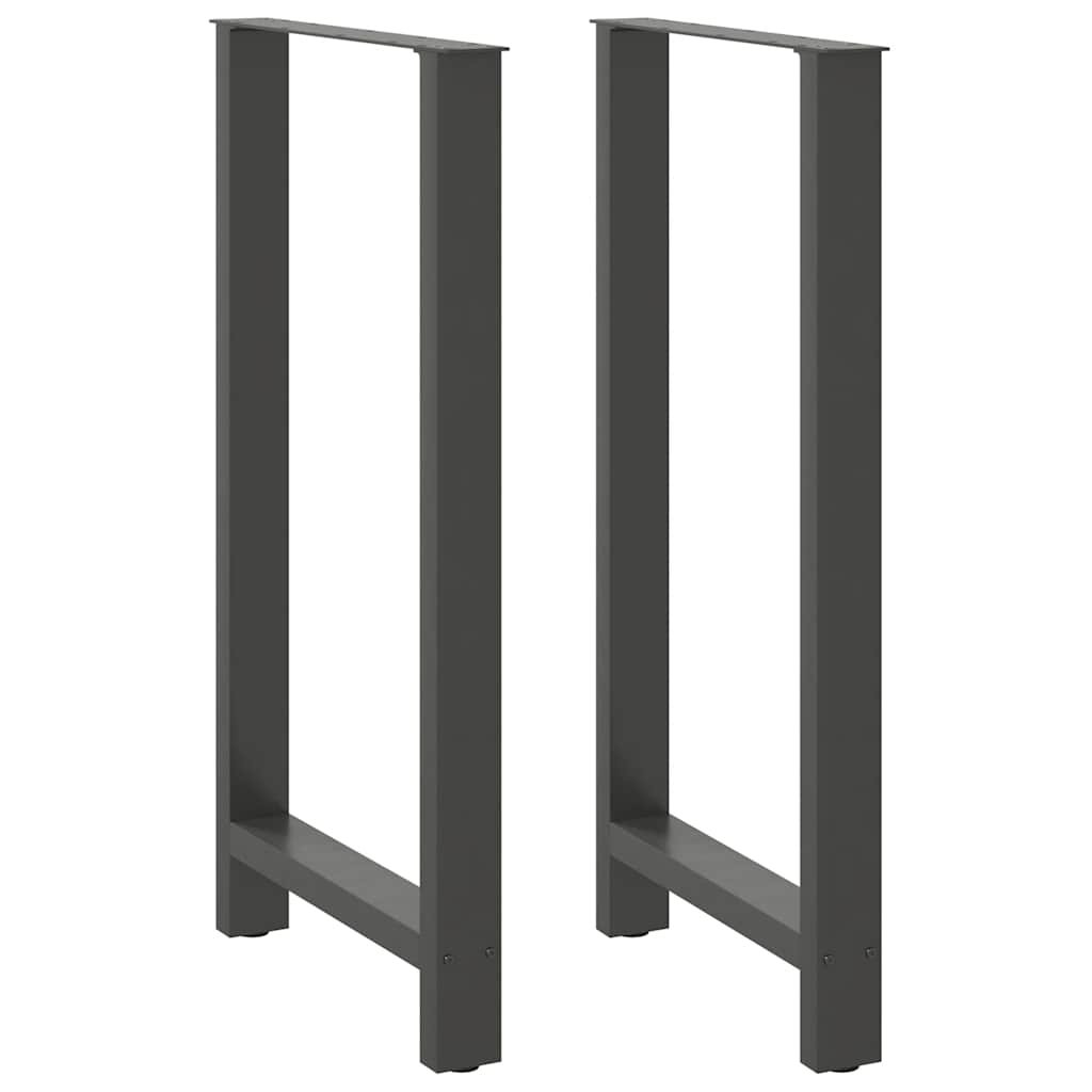 barbordsben antracit 2 stk. 60x(110-111) cm stål