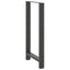 barbordsben antracit 2 stk. 60x(110-111) cm stål