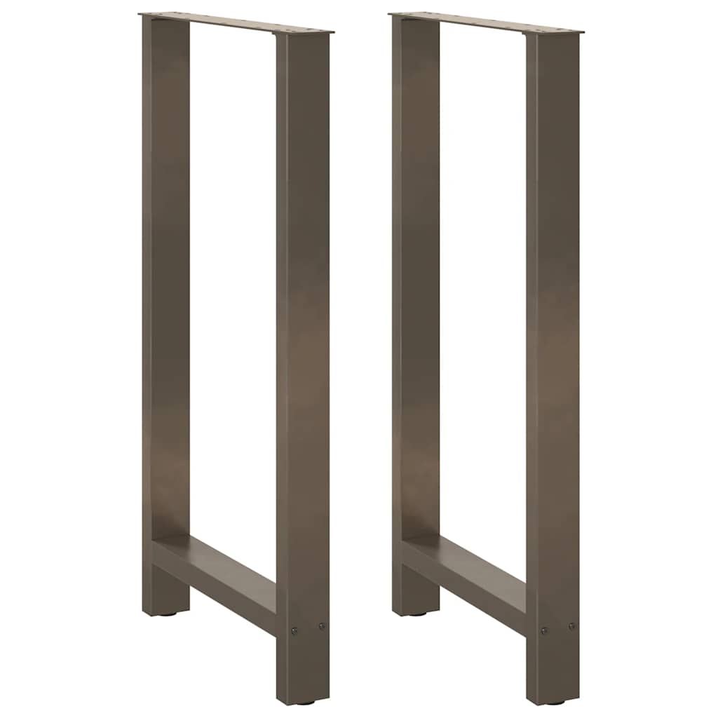 barbordsben naturstål 2 stk. 60x(110-111) cm stål