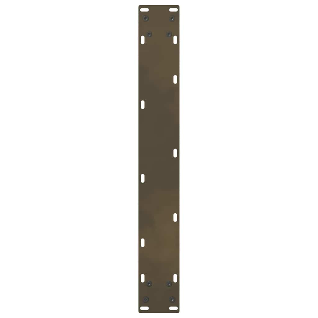 barbordsben naturstål 2 stk. 60x(110-111) cm stål