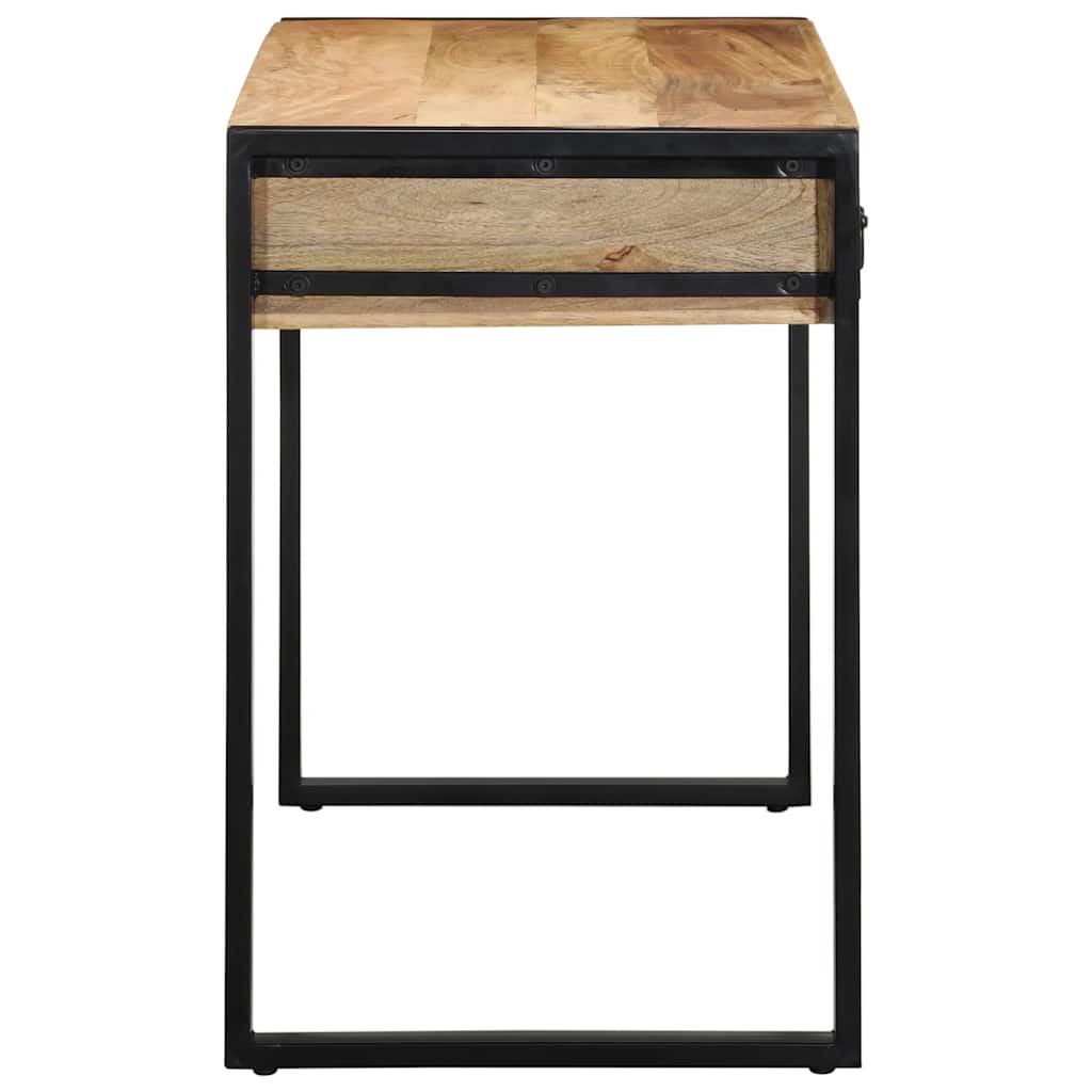 skrivebord 100x50x75 cm massivt ru mangotræ