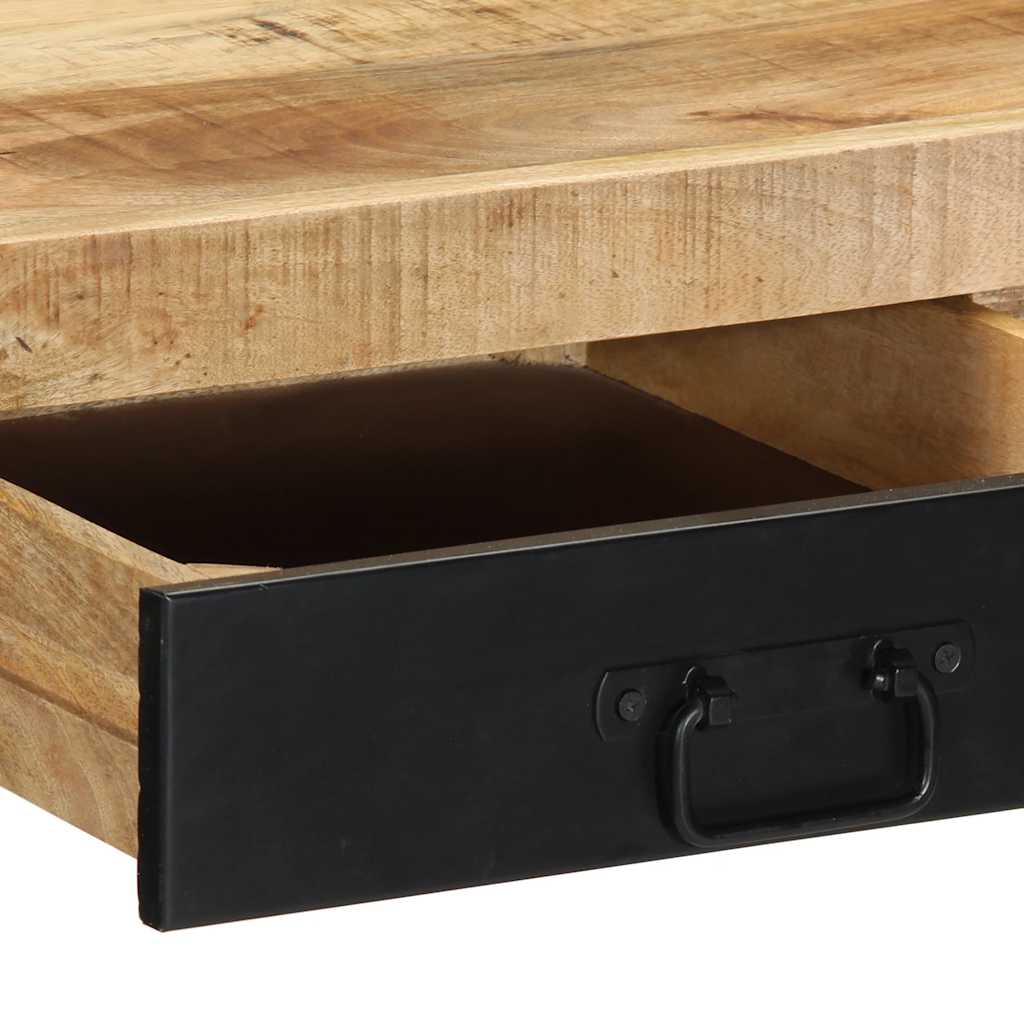skrivebord 100x50x75 cm massivt ru mangotræ