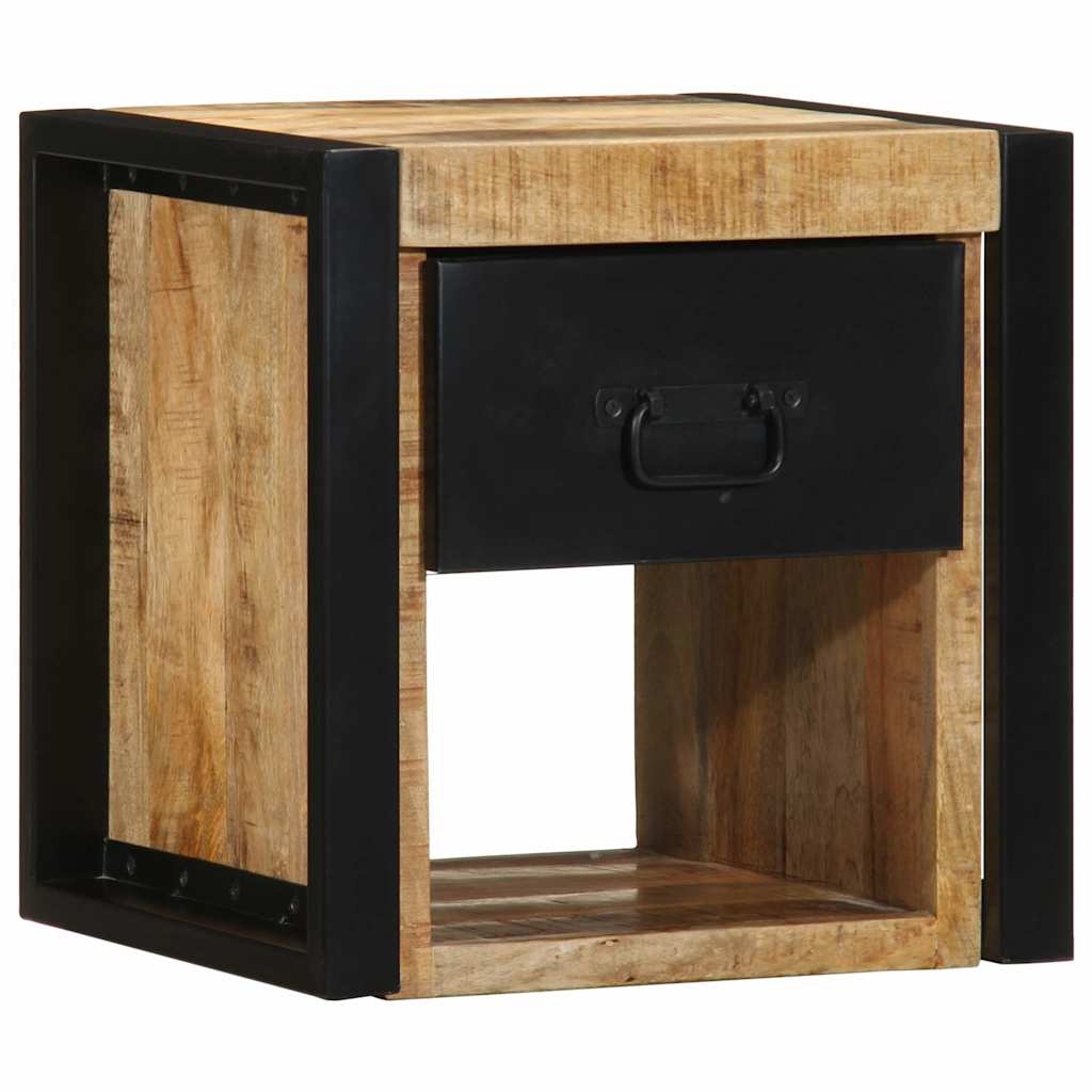 sengeskab 40x35x40 cm massivt ru mangotræ