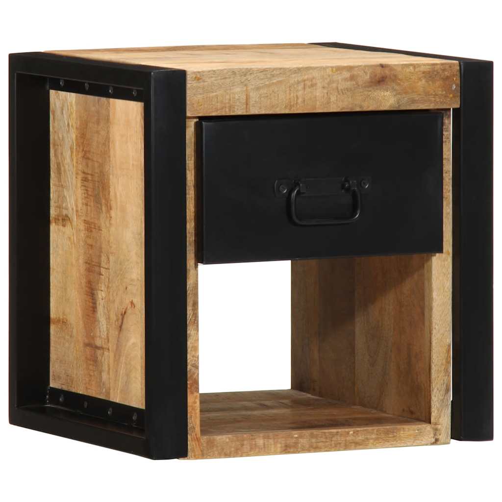 sengeskab 40x35x40 cm massivt ru mangotræ