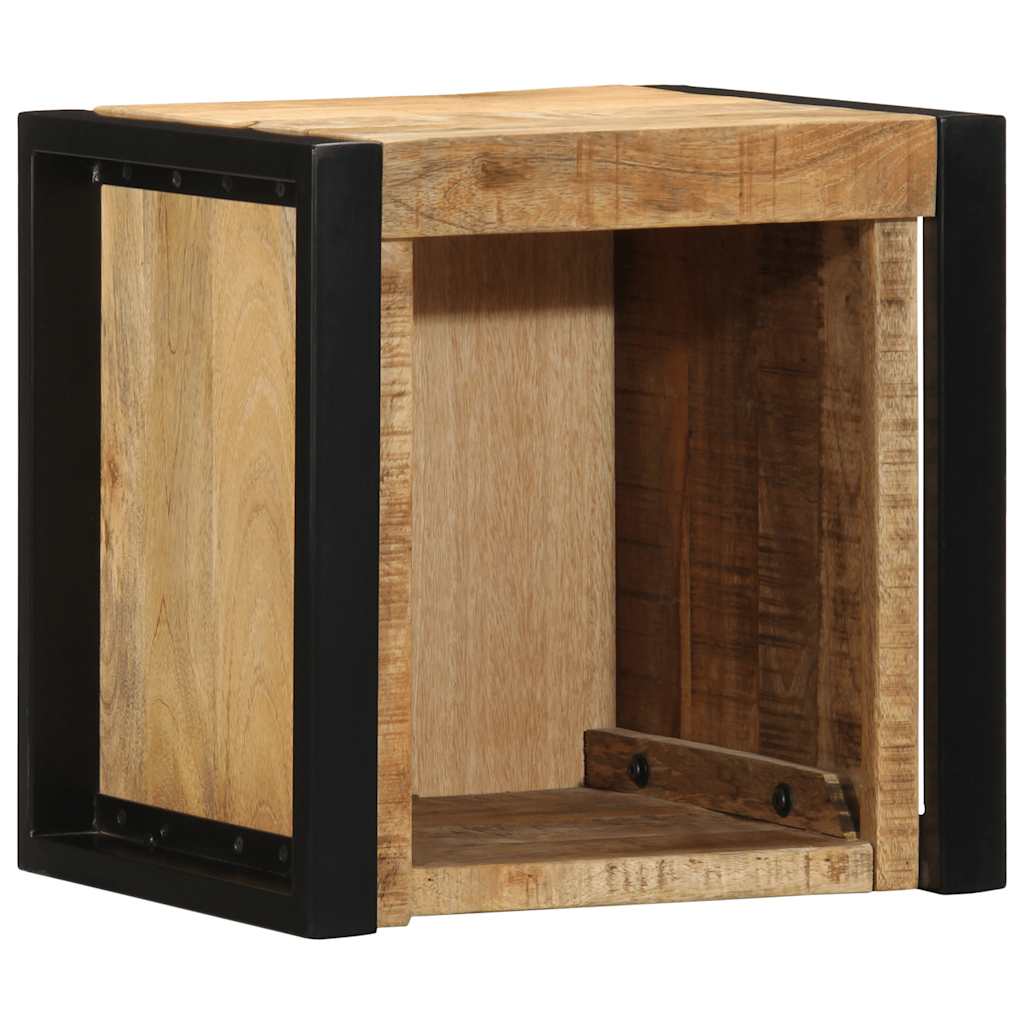 sengeskab 40x35x40 cm massivt ru mangotræ
