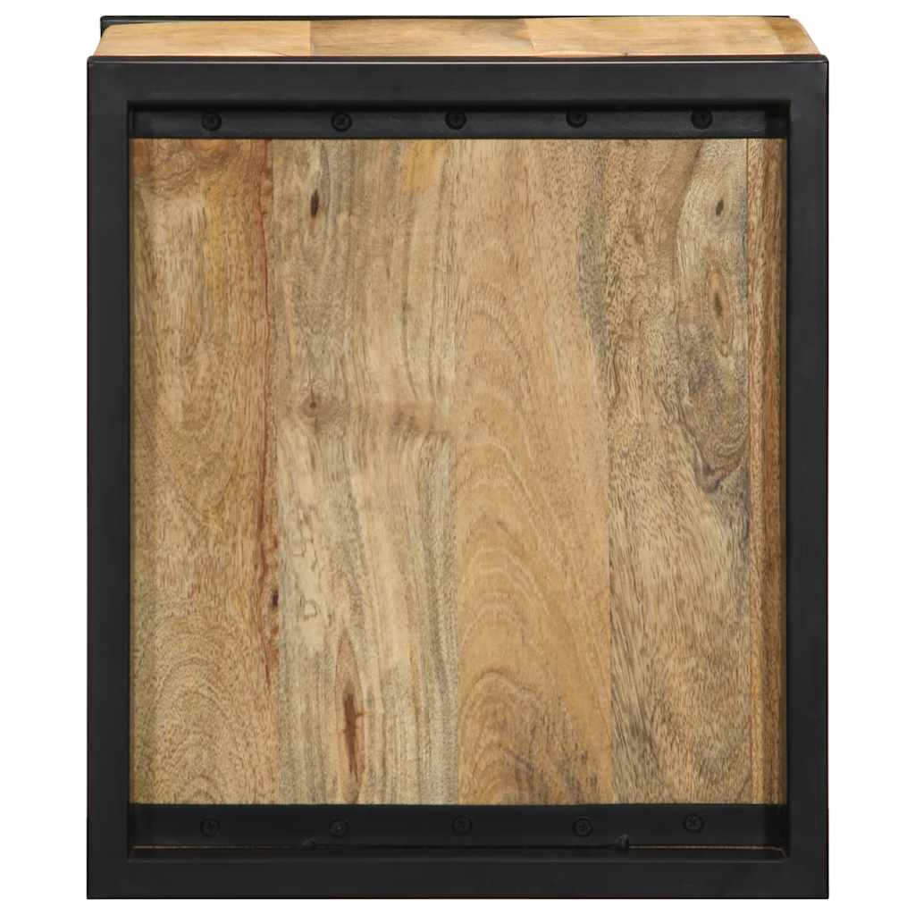 sengeskabe 2 stk 40x35x40 cm massivt ru mangotræ