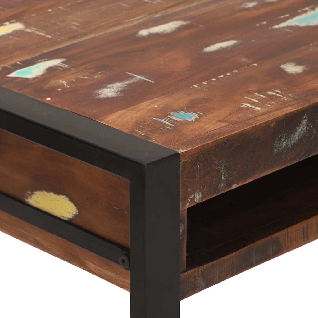 Klædeskab Flerfarvet 100 x 50 x 75 cm Massivt genbrugstræ
