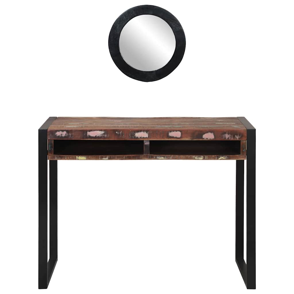 Klædeskab Flerfarvet 100 x 50 x 75 cm Massivt genbrugstræ