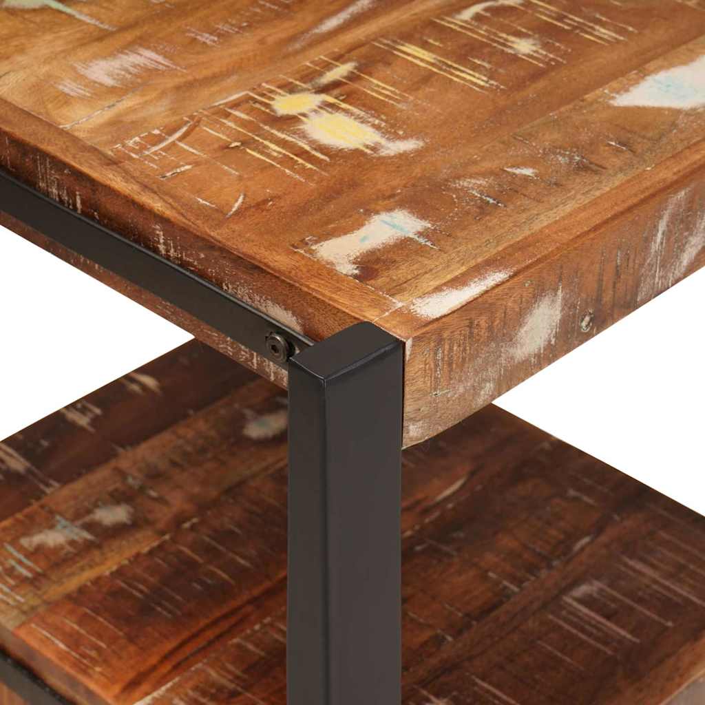 Stumtjener Flerfarvet 40 x 40 x 90 cm Solid genbrugs træ
