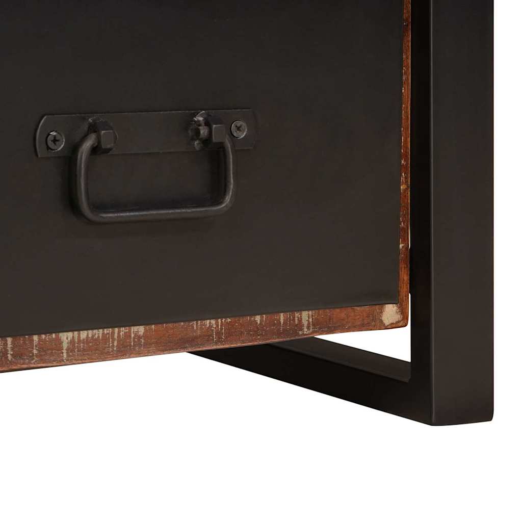 Stumtjener Flerfarvet 40 x 40 x 90 cm Solid genbrugs træ