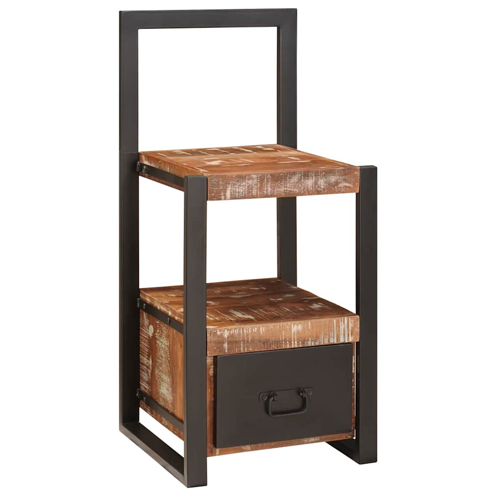 Stumtjener Flerfarvet 40 x 40 x 90 cm Solid genbrugs træ