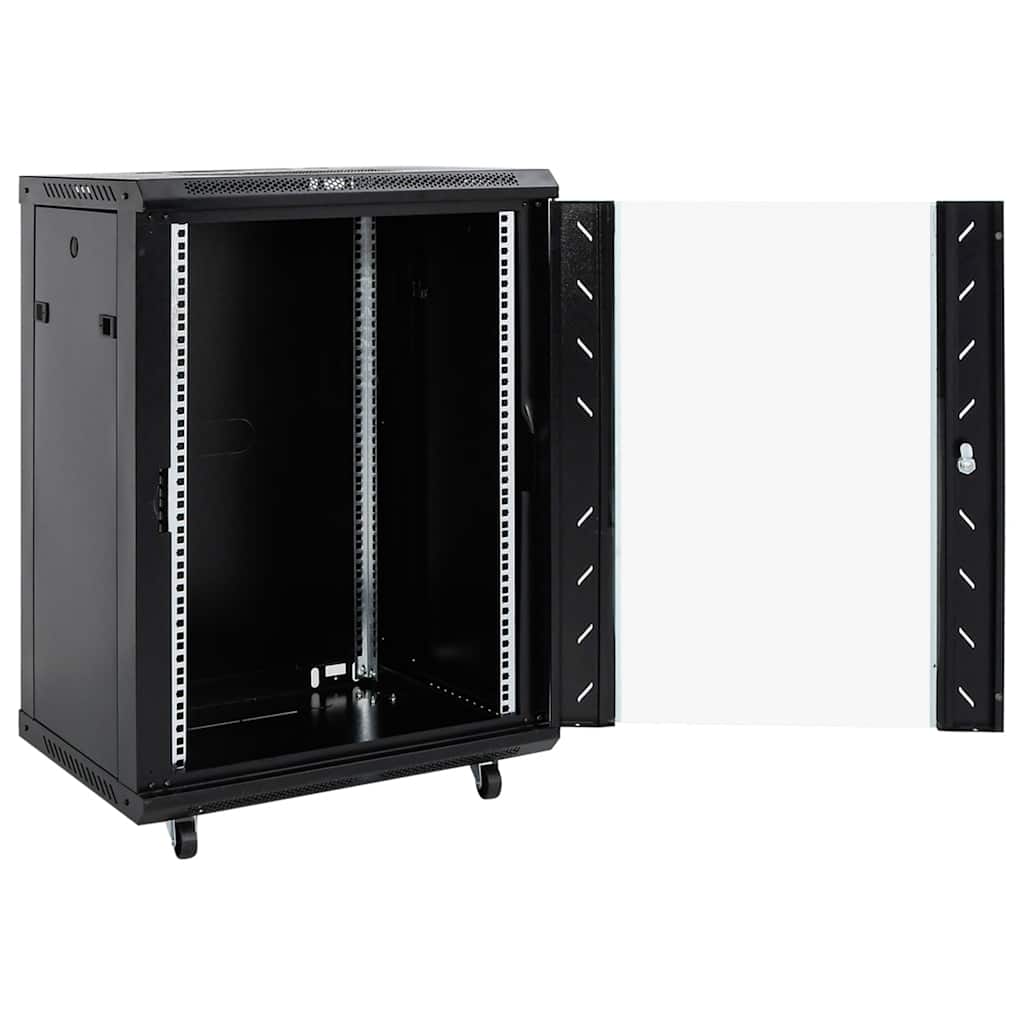 netværksskab 60x45x86 cm 15U 19" IP20 sort