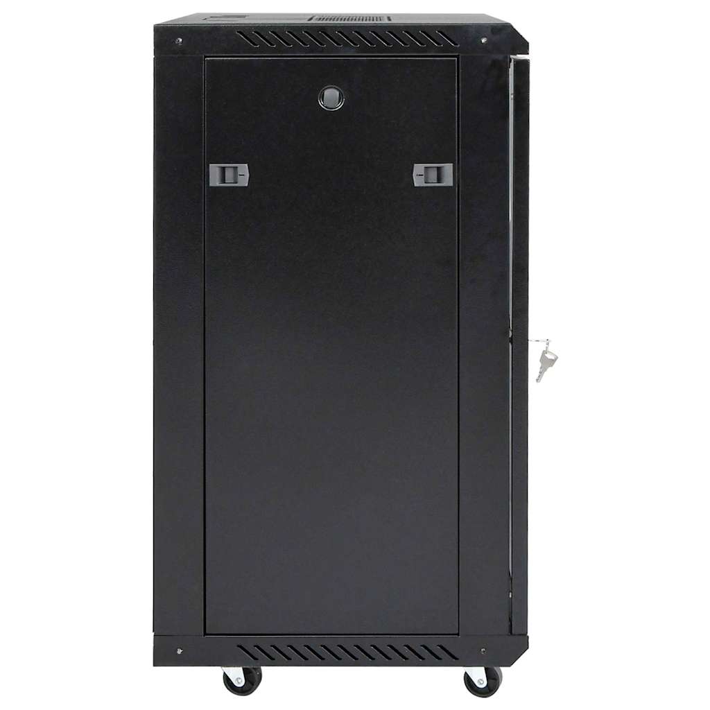 netværksskab 60x45x86 cm 15U 19" IP20 sort