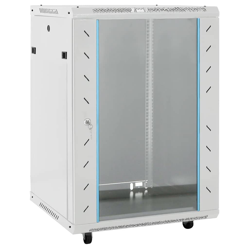 netværksskab 60x45x86 cm 15U 19" IP20 grå