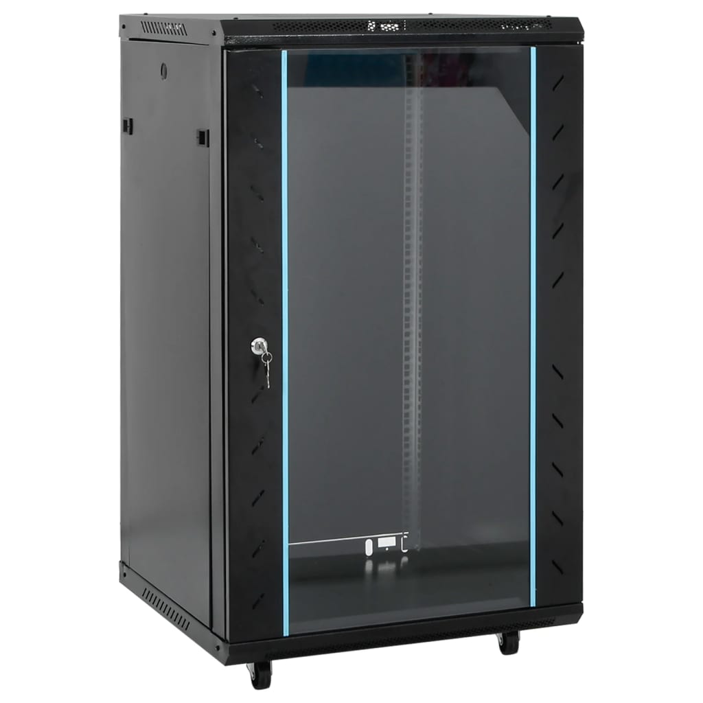 netværksskab 60x60x120 cm 18U 19" IP20 sort