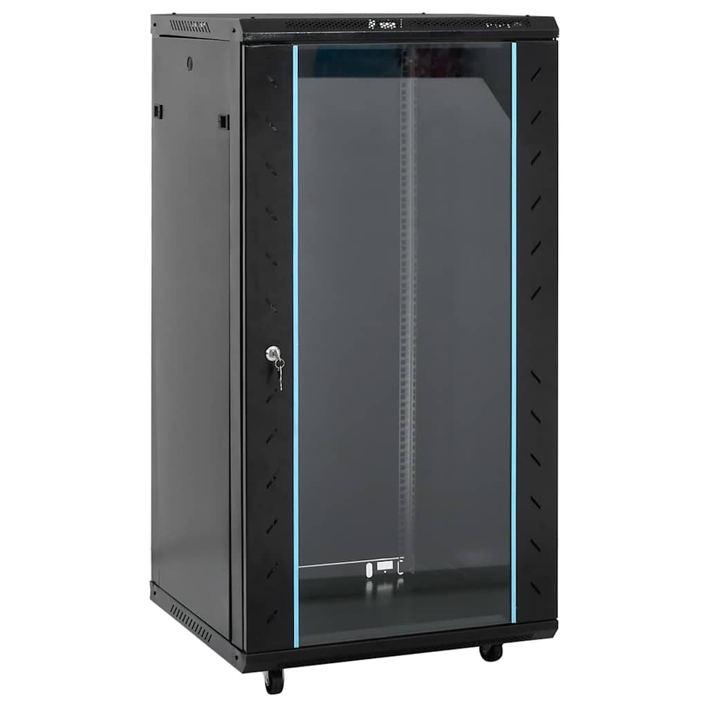 netværksskab 60x60x120 cm 22U 19" IP20 sort