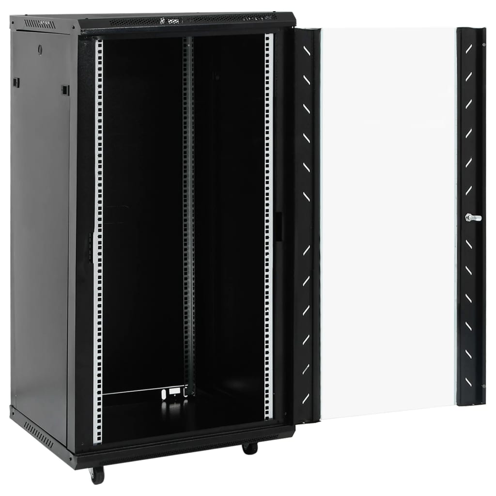 netværksskab 60x60x120 cm 22U 19" IP20 sort