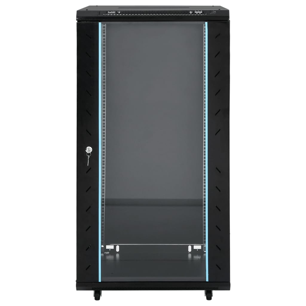 netværksskab 60x60x120 cm 22U 19" IP20 sort