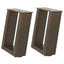 sofabordsben U-formet 2 stk. naturstål 30x(30-31) cm stål