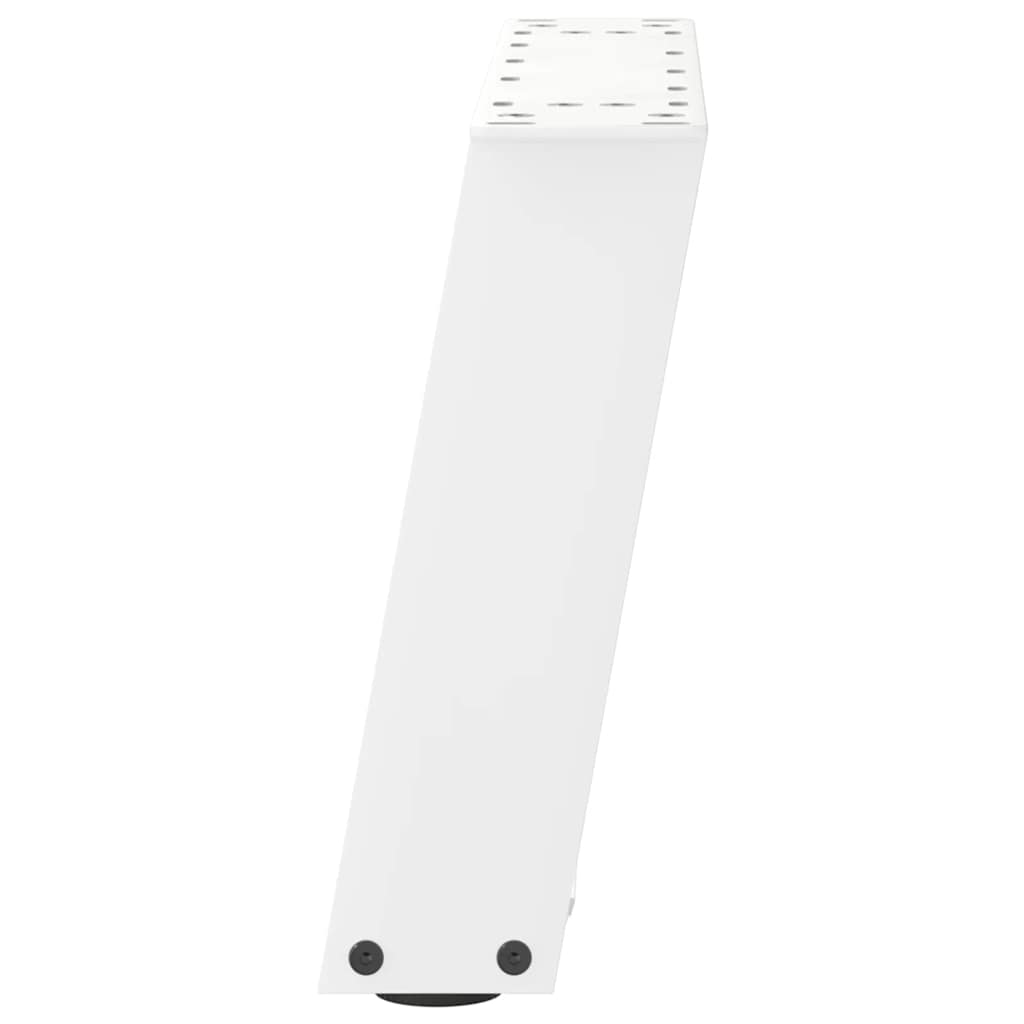 sofabordsben U-formet 2 stk. hvid 40x(30-31) cm stål